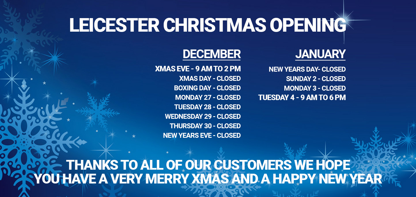 Xmas Opening Hours Leicester